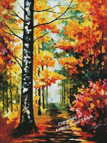 cross stitch pattern Mini Autumn Soul Time