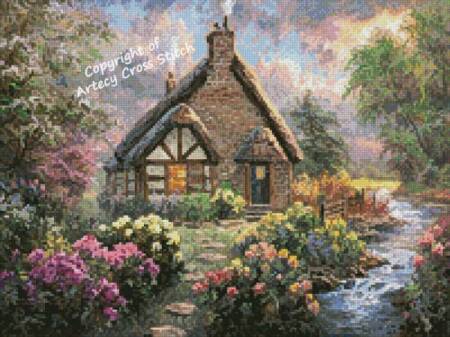 cross stitch pattern Mini Cobblestone Creek