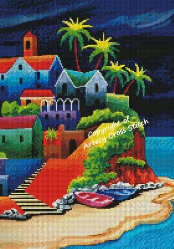 cross stitch pattern Mini Mediterranean 4