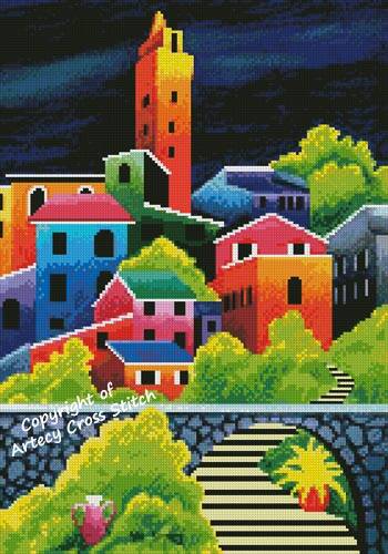 cross stitch pattern Mini Mediterranean 6