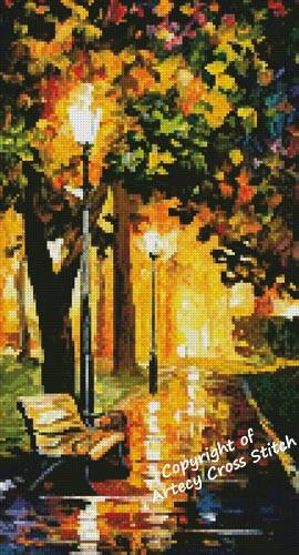 cross stitch pattern Mini Park Lights