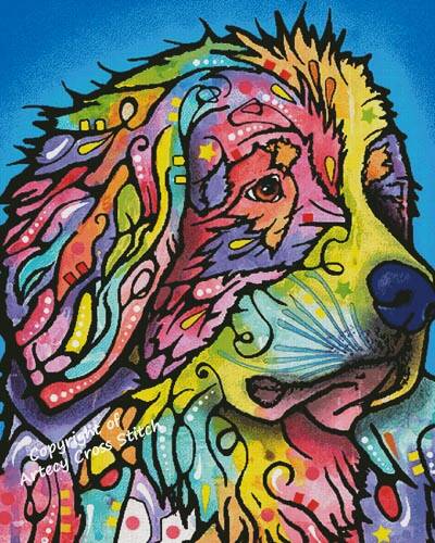 cross stitch pattern Mountain Dog (Large)