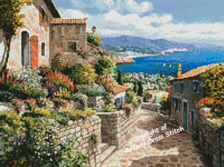 cross stitch pattern Mini Tossa de Mar