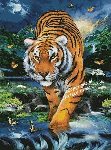 cross stitch pattern On the Prowl (Large)