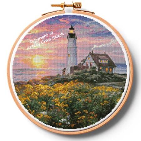 cross stitch pattern Spring Light Hoop (Extra Large)