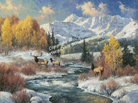 cross stitch pattern The Early Snow