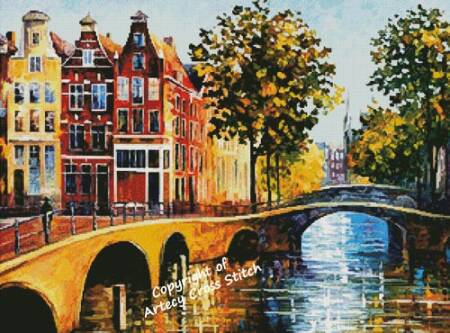 cross stitch pattern The Gateway to Amsterdam