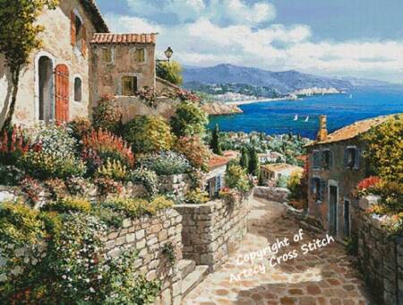 cross stitch pattern Tossa de Mar (Large)