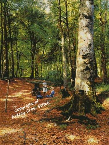 cross stitch pattern The Wooded Glade