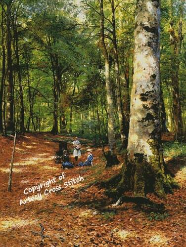 cross stitch pattern The Wooded Glade (Large)