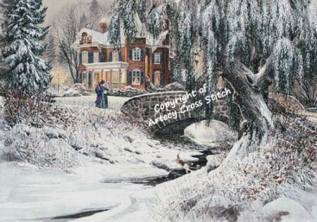 cross stitch pattern The Winter Lace Painting (Large)