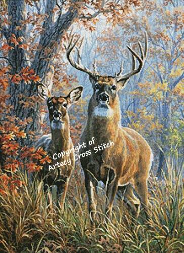 cross stitch pattern Forest Monarch