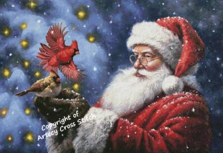 cross stitch pattern Kris Kringle (Large)