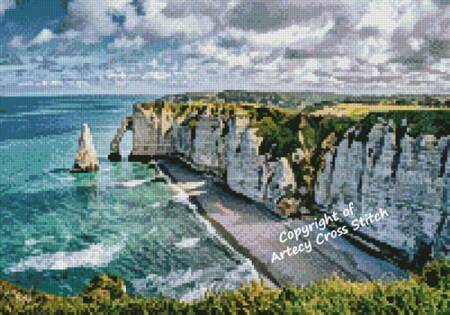 cross stitch pattern Mini Etretat, France