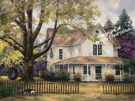 cross stitch pattern Simple Country (Large)