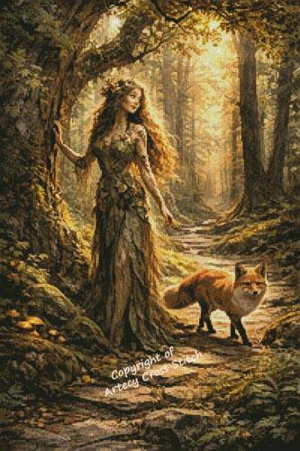 cross stitch pattern Dryad