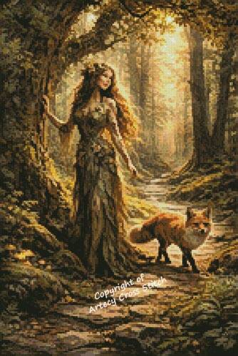 cross stitch pattern Mini Dryad