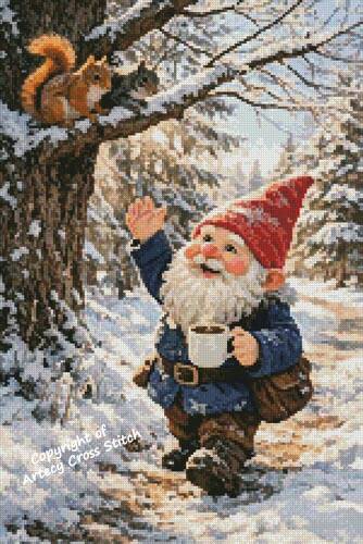 cross stitch pattern Mini Winter Morning Wave