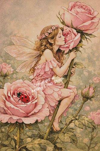 cross stitch pattern Rose Fairy (Large)