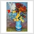 cross stitch pattern Flowers in a Blue Vase