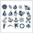 cross stitch pattern Nautical Motifs