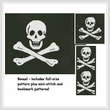 cross stitch pattern Pirate Flag
