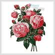 cross stitch pattern Bouquet of Pink Roses