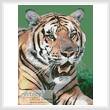 cross stitch pattern Bengal Tiger 2
