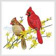 cross stitch pattern Cardinals
