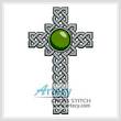 cross stitch pattern Celtic Cross August Peridot