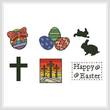 cross stitch pattern Easter Motifs 1