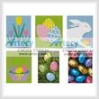 cross stitch pattern Easter Cards