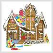 cross stitch pattern Gingerbread House