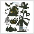 cross stitch pattern Halloween Motifs 2