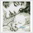 cross stitch pattern Mother Holding Baby (Sepia)