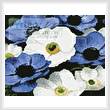 cross stitch pattern Mini Blue and White Flowers