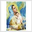 cross stitch pattern Mary and Baby Jesus