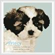 cross stitch pattern Mini Shih Tzu Puppy
