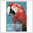 cross stitch pattern Mini Green-winged Macaw