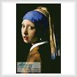 cross stitch pattern Girl with a Pearl Earring
