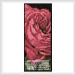 cross stitch pattern Pink Rose Bookmark 2
