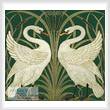 cross stitch pattern Swans