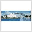 cross stitch pattern Sydney Harbour in the Day