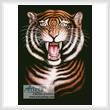 cross stitch pattern Tiger Painting
