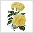 cross stitch pattern Yellow Roses