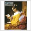 cross stitch pattern Young Girl Reading  Large 