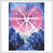 cross stitch pattern Cosmic Heart