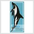 cross stitch pattern Dusky Dolphin Bookmark