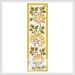 cross stitch pattern Floral Bookmark 2