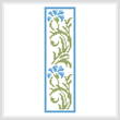 cross stitch pattern Floral Bookmark 3
